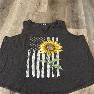 Sunflower Graphic Sleeveless Top